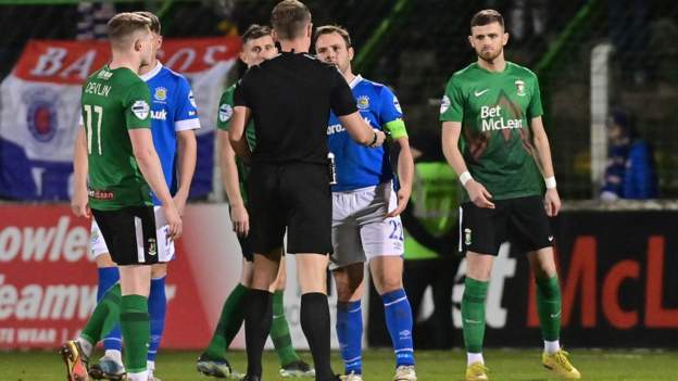 Linfield supporters banned over crowd disorder