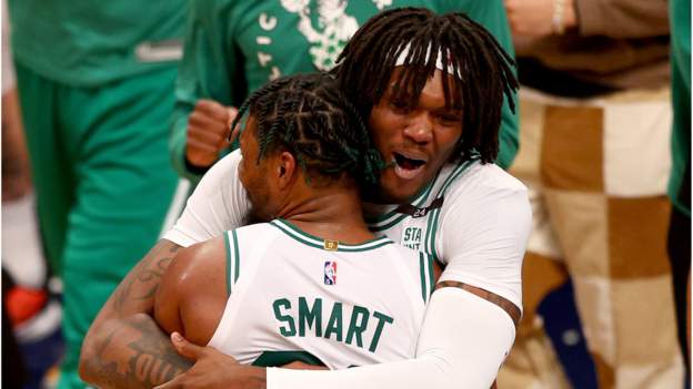 NBA play-offs: Boston Celtics into semi-finals with 4-0 series win over Brooklyn..