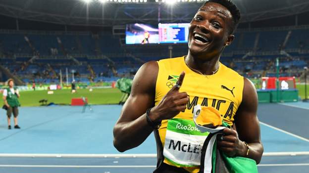 Rio Olympics 2016: Omar McLeod wins 110m hurdles for Jamaica - BBC Sport