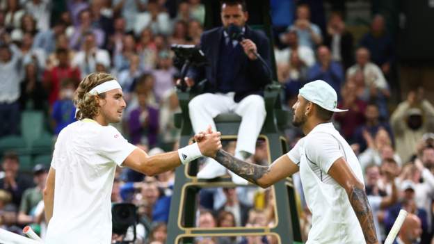 Wimbledon: Nick Kyrgios and Stefanos Tsitsipas both fined over conduct