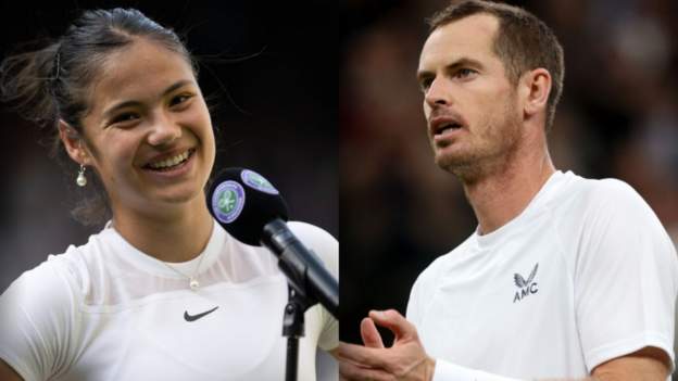 Wimbledon: Emma Raducanu and Andy Murray resume on day three