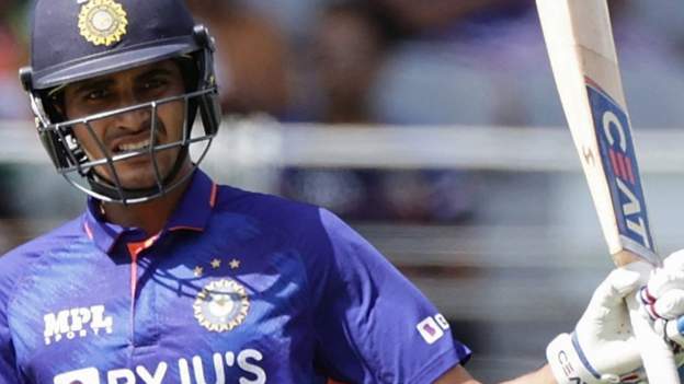 India v New Zealand: Shubman Gill hits double century as hosts win first ODI - BBC Sport