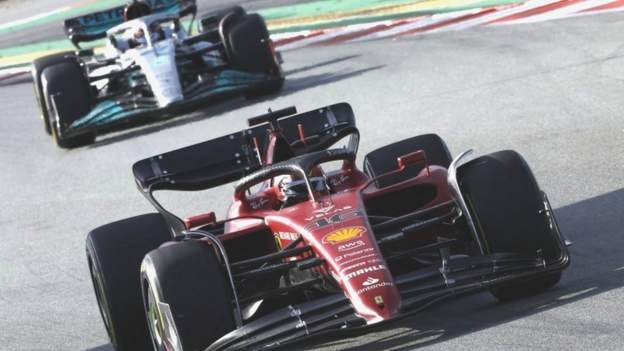 Spanish Grand Prix: Charles Leclerc sets pace from Mercedes duo in second practi..