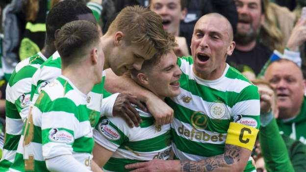 From the archive: Celtic beat Rangers 5-0 to clinch title