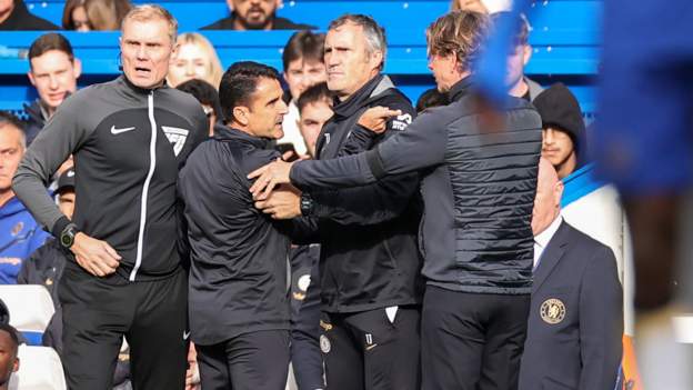 Chelsea assistant fined for Brentford bench clash