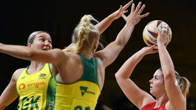 Netball World Cup 2023: England 56-55 Australia - Roses beat Diamonds in thriller