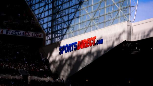 Newcastle remove Sports Direct signs from St James' Park