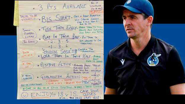 Joey Barton: Bristol Rovers Manager Shares Tactics Board Picture - BBC ...