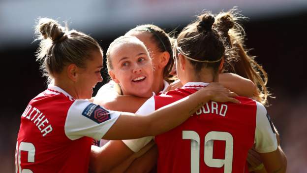Arsenal 4-0 Tottenham: Gunners cruise to victory in front of record crowd