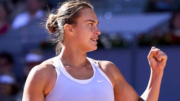 Madrid Open: Aryna Sabalenka beats Maria Sakkari to reach final