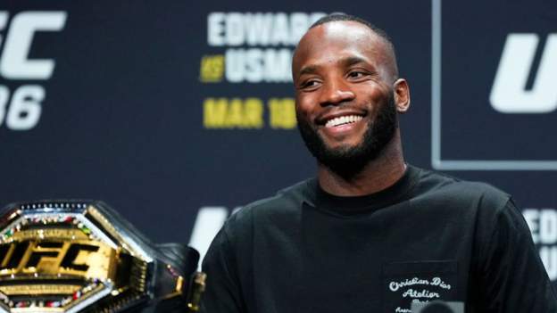 Edwards celebrated by fans before UFC 286