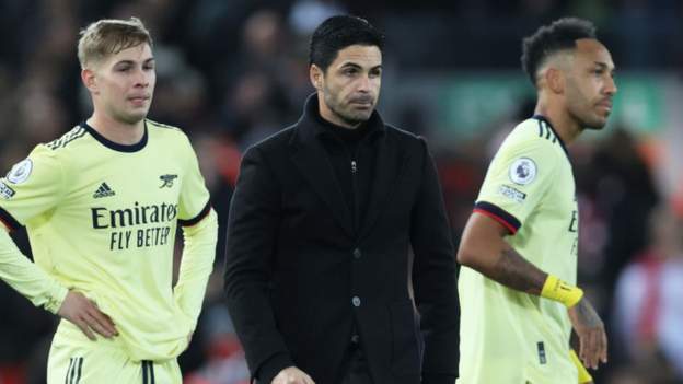 Liverpool 4-0 Arsenal: We completely crashed, says Gunners boss Mikel Arteta