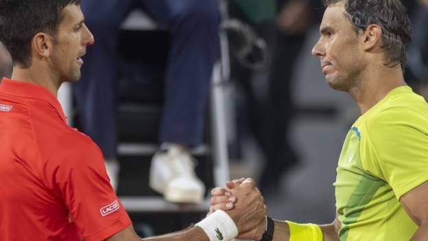 <div>French Open: Rafael Nadal and Novak Djokovic say quarter-final was 'too late'</div>