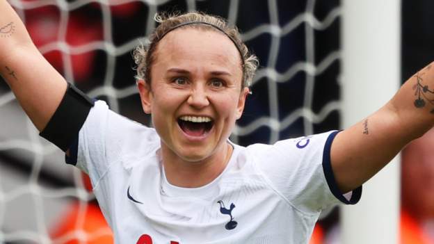 Aston Villa 2-4 Tottenham Hotspur: Spurs go top of Women's Super League thanks to Thomas hat-trick