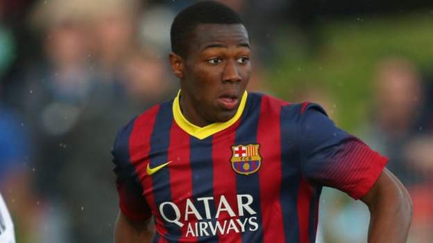 Adama Traore: Barcelona winger joins Aston Villa - BBC Sport