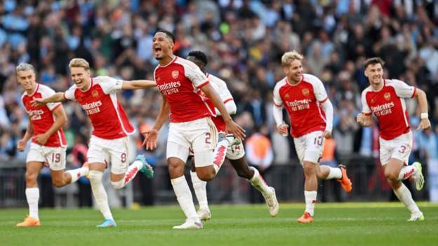 Arsenal 1-1 Manchester City (4-1 on pens): Gunners win shootout to secure Community Shield