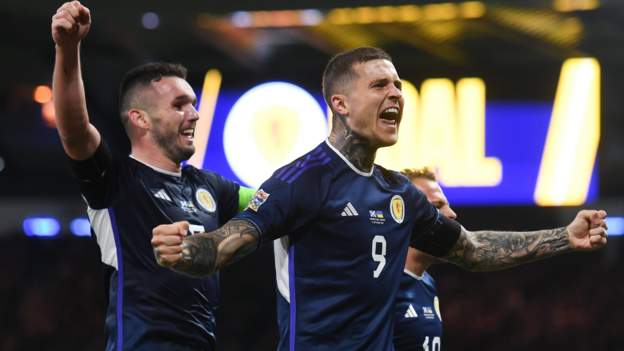 Scotland 3-0 Ukraine: John McGinn & Lyndon Dykes double earn vital Nations Leagu..