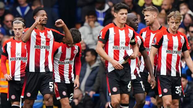 Chelsea 0-2 Brentford: Ethan Pinnock and Bryan Mbeumo score for Bees