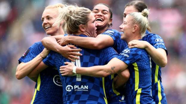 <div>Chelsea 3-2 Man City: Blues retain FA Cup and complete Double after Sam Kerr's extra-time winner</div>