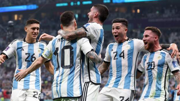 Messi & Alvarez fire Argentina to World Cup final