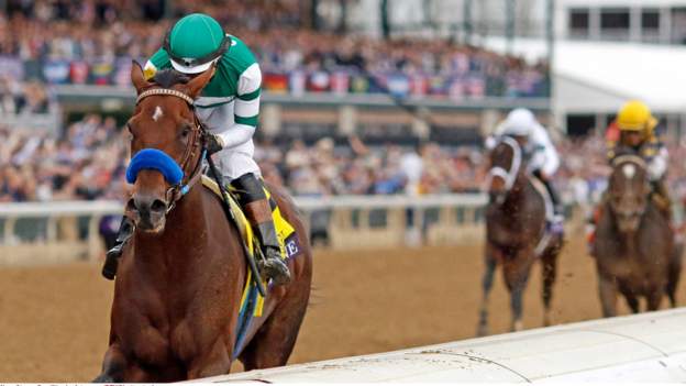 'All-time great' Flightline in Breeders' Cup win