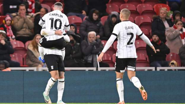 Middlesbrough 0-2 Ipswich Town: Conor Chaplin inspires Tractor Boys to victory at Boro - BBC Sport