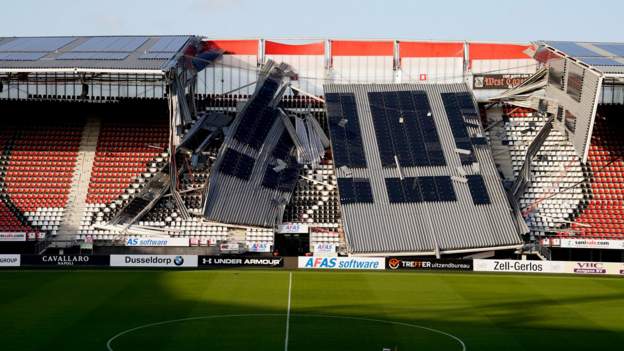 Az Alkmaar Roof Collapses At Eredivisie Clubs Stadium Amid High Winds