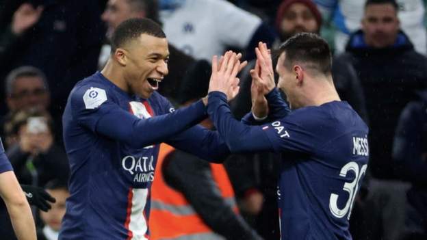 Marseille 0-3 Paris St-Germain: Lionel Messi & Kylian Mbappe Reach ...