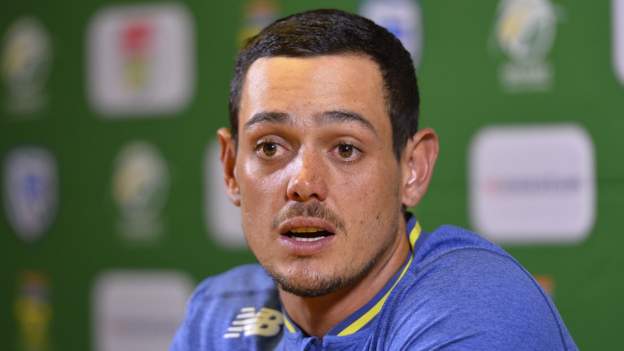 Quinton de Kock: South Africa keeper sorry over refusal to take a knee and says ..