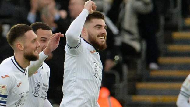 Swansea City 1-0 Preston North End: Manning stunner for Swans - BBC Sport