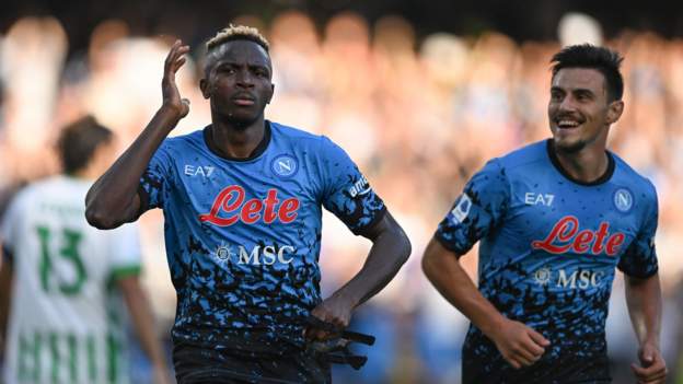Napoli 4-0 Sassuolo: Victor Osimhen hat-trick extends Napoli's Serie A lead