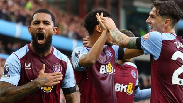 Douglas Luiz gets two as Villa close in on top four again