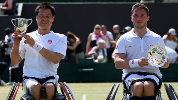 <div>Wimbledon: Alfie Hewett loses to Shingo Kunieda in men's wheelchair singles final</div>