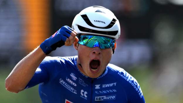 Tour de France 2023: Belgium's Jasper Philipsen sprints to victory on stage three