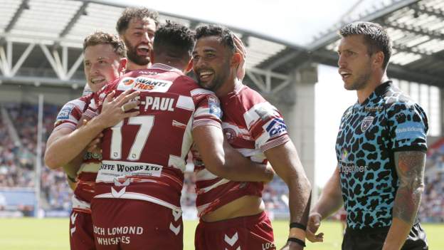 Wigan thrash cup finalists Leigh in derby victory