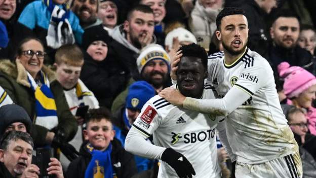 Leeds 5-2 Cardiff City: Wilfried Gnonto, Patrick Bamford score two