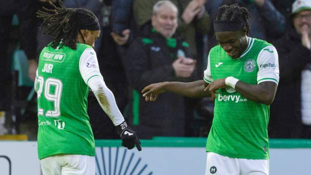 Hibernian 2-2 Motherwell: Elie Youan scores late to snatch point for Hibs