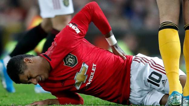 Footbal news - Injured Manchester United striker Marcus Rashford a