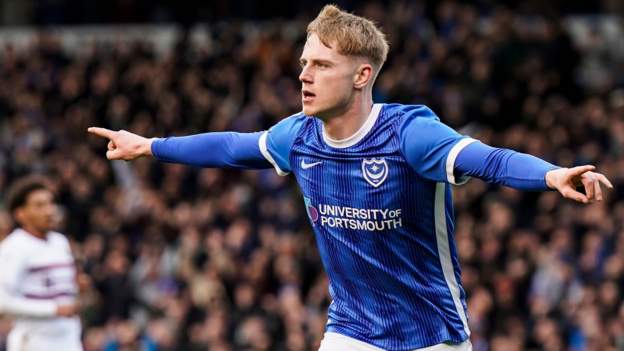 Portsmouth 4-1 Northampton Town - BBC Sport