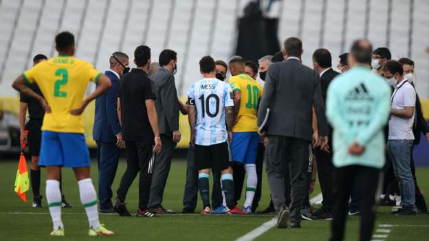 Brazil v Argentina: Fifa 'regrets' scenes leading to match suspension
