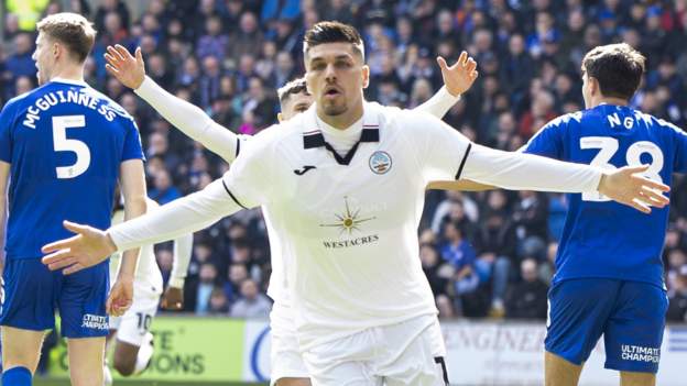 Late Cabango goal sees Swansea win derby thriller