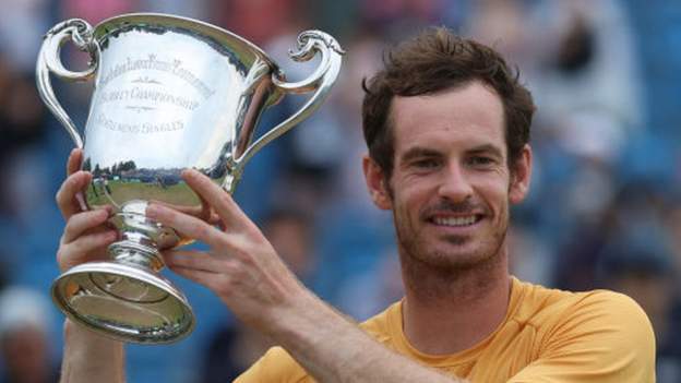Murray lands first grass-court singles title since 2016
