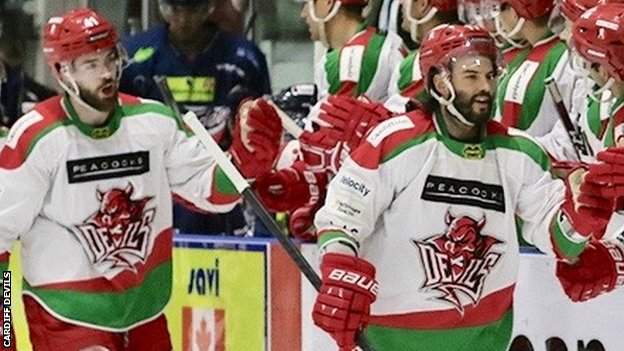 Cardiff Devils celebrate