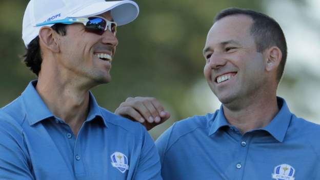 Ryder Cup 2016: Europe fightback quietens US at Hazeltine National ...