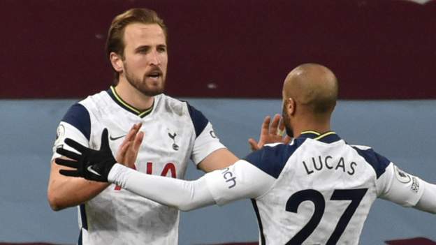 Aston Villa 0-2 Tottenham Hotspur: Jose Mourinho's side keep top-four hopes  alive - BBC Sport