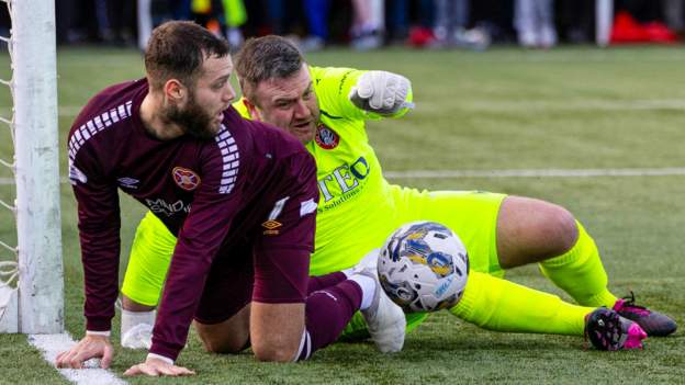 Hearts spared blushes with late win over Spartans