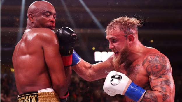 Jake Paul beats Anderson Silva on points to remain undefeated as boxer