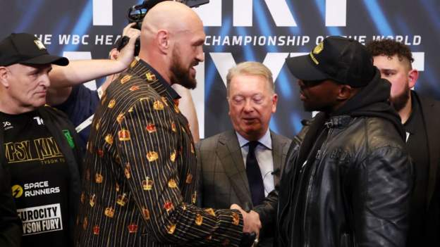 Tyson Fury v Dillian Whyte: Britons go head-to-head before WBC heavyweight fight