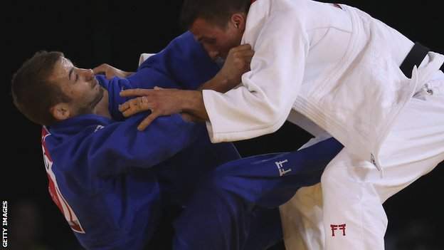Pat Dawson (left) in action at Glasgow 2014