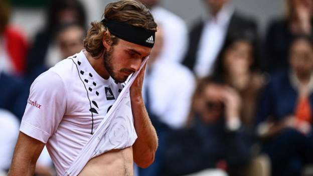 French Open 2022: Fourth seed Stefanos Tsitsipas beaten in round four by teenage..